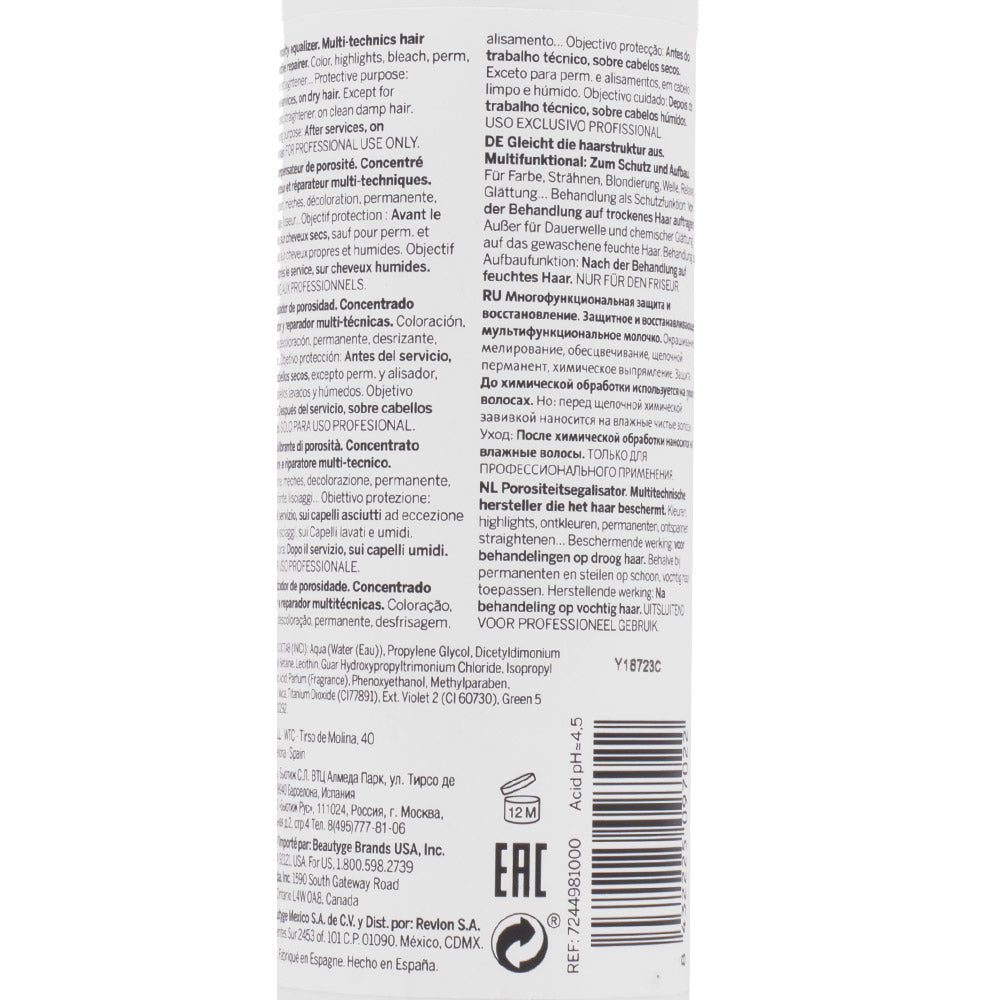 Revlonissimo Technics Porosity Equalizer 250ml - riequilibrante di porosità