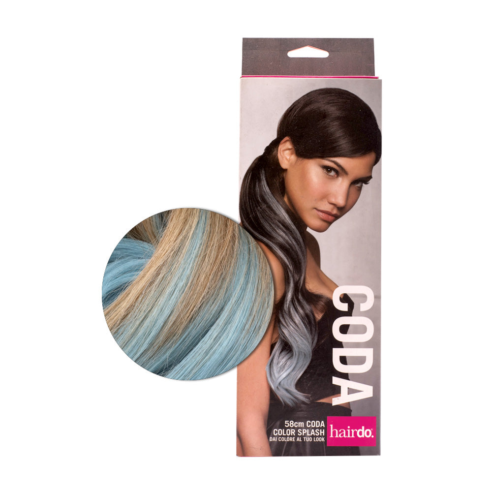 Hairdo Coda Color Splash Gold Wheat / Blue 58 cm