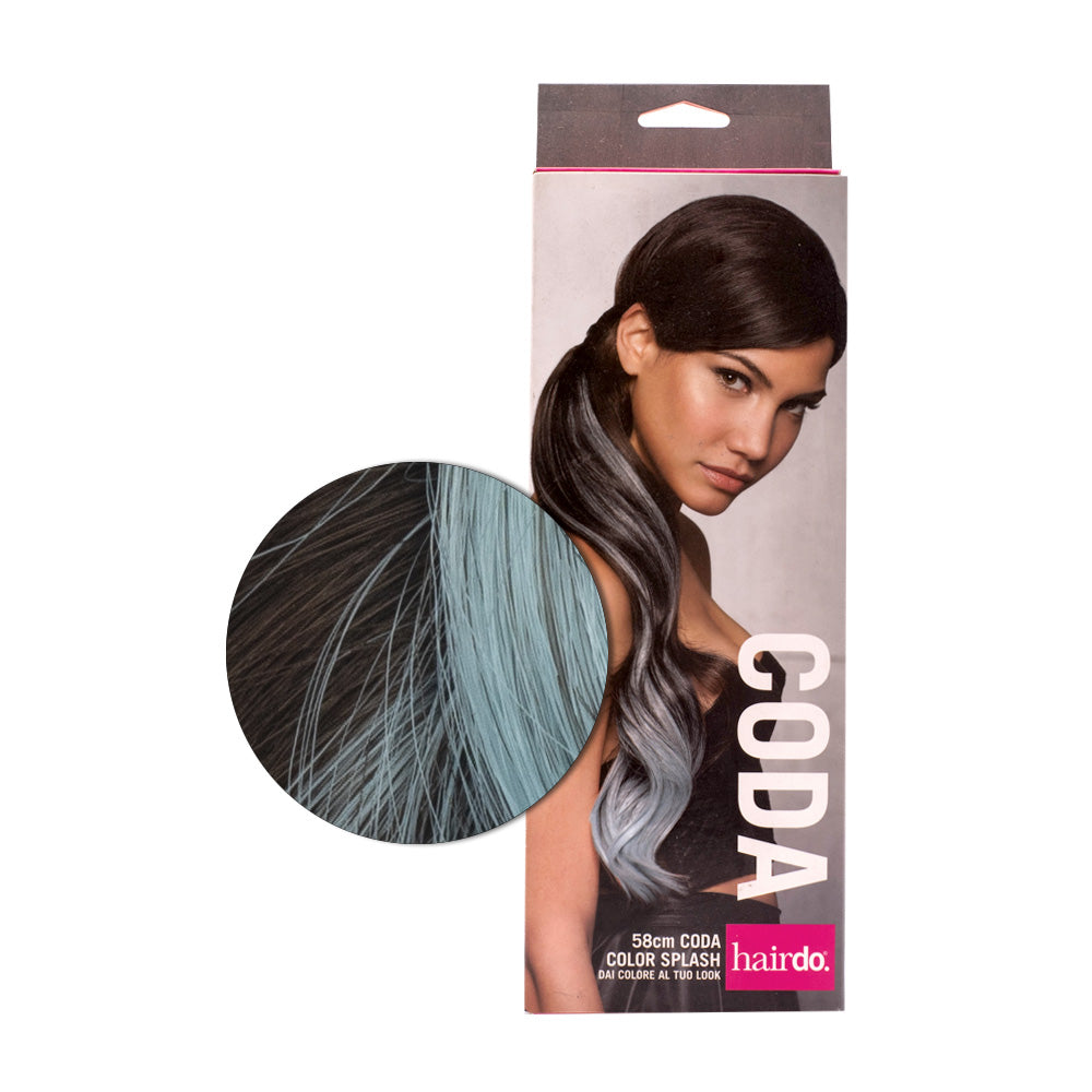 Hairdo Coda Color Splash Dark Chocolate / Blue 58cm