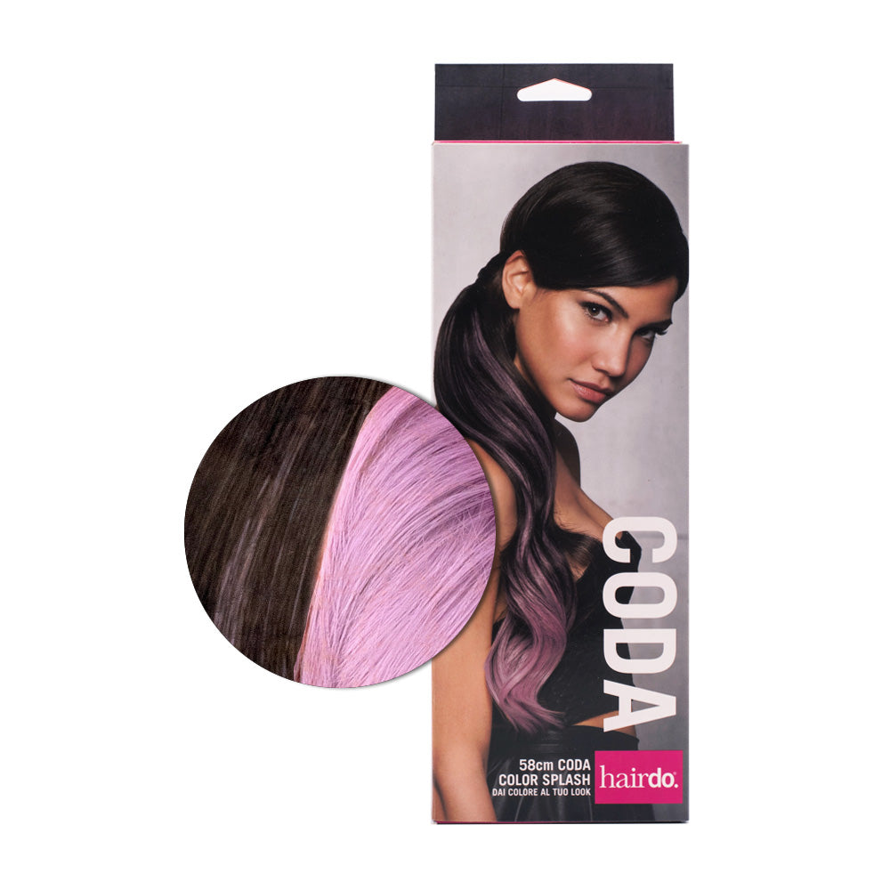 Hairdo Coda Color Splash Dark Chocolate / Lavander 58 cm - coda lavanda