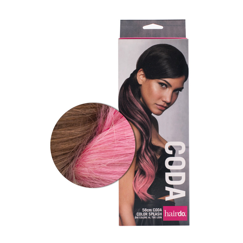 Hairdo Coda Color Splash Buttered Toast / Pink 58 cm - coda rosa