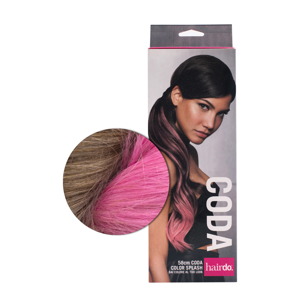 Hairdo Coda Color Splash Buttered Toast / Pink Fucsia 58cm - coda fucsia
